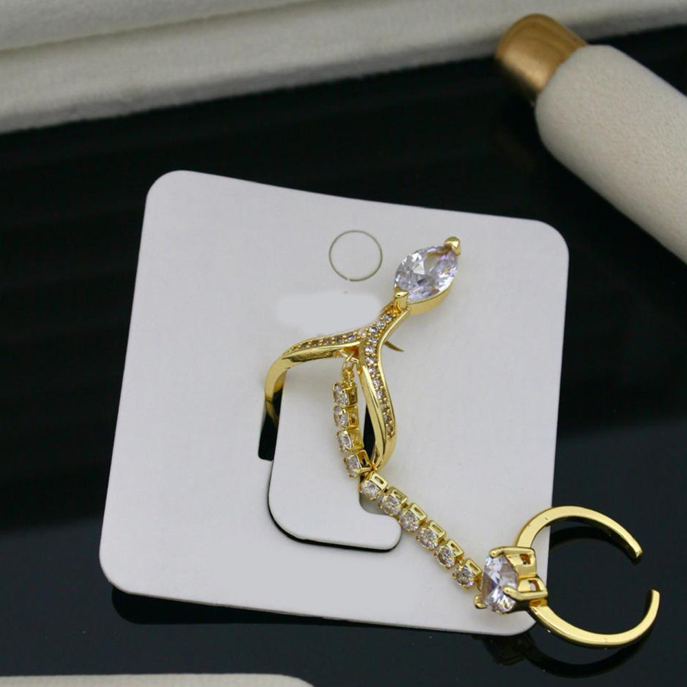 Klitz Sparkling Crystal And Austrian Stone Cocktail Ring (Pack of 12)