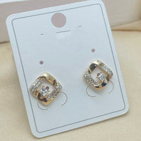 Klitz Stylish Stainless Steel Austrian Stone Studs Earrings