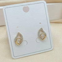 Klitz Stylish Stainless Steel Austrian Stone Studs Earrings