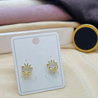 Klitz Stylish Stainless Steel Austrian Stone Studs Earrings