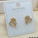Klitz Stylish Stainless Steel Austrian Stone Heart Shape Studs Earrings