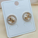 Klitz Cute Elephant Austrian Stone Stainless Steel Stud Earrings