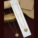 Klitz Premium Jewellery Crystal Stone Heart Shape Necklace (Pack of 12)