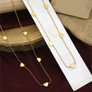 Klitz Premium Jewellery Heart Shape Necklace (Pack of 12)