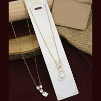 Klitz Premium Stainless Steel Crystal Stone Chain Necklace (Pack of 12)