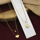 Klitz Premium Jewellery Heart Shape Necklace (Pack of 12)