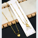 Klitz Premium Jewellery Heart Shape Necklace (Pack of 12)
