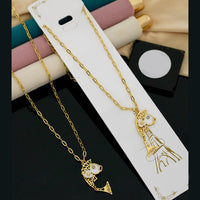 Klitz Fancy Fish Design Austrian Stone Necklace Set (Pack of 12)