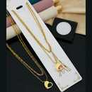 Klitz Premium Jewellery Heart Shape Necklace (Pack of 12)