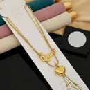 Klitz Elegant Crystal Accent Queen Snake Chain Necklace (Pack of 12)
