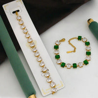 Klitz Elegant & Trendy Crystal Stone Designer Elegant Bracelet (Pack of 12)
