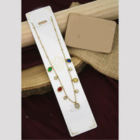 Klitz Premium Jewellery Crystal Stone Necklace (Pack of 12)