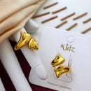 Klitz Beautiful Abstract Stainless Steel Ring 
