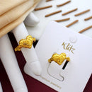 Klitz Beautiful Abstract Stainless Steel Heart Shape Ring