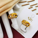 Klitz Sparkling Austrian Stone Cocktail Ring 