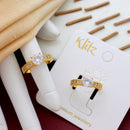 Klitz Sparkling Austrian Stone Cocktail Ring 