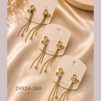 Klitz Elegant  Crystal Stone  Dangler Earrings for Women (Pack of 12)