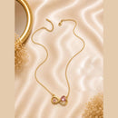 Klitz Fancy Stainless Steel Crystal Stone Designer Necklace Set (Pack of 12)