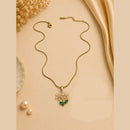 Klitz Fancy Stainless Steel Crystal Stone Designer Necklace Set (Pack of 12)