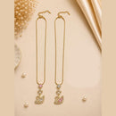 Klitz Fancy Stainless Steel Crystal Stone Swan Necklace Set (Pack of 12)