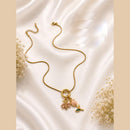 Klitz Fancy Stainless Steel Crystal Stone Designer Necklace Set (Pack of 12)