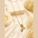 Klitz Fancy Stainless Steel Austrian Stone Designer Necklace Set (Pack of 12)