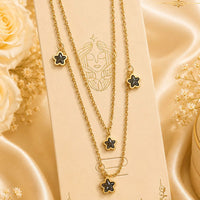 Klitz Premium Stainless Steel Star Chain Necklace 
