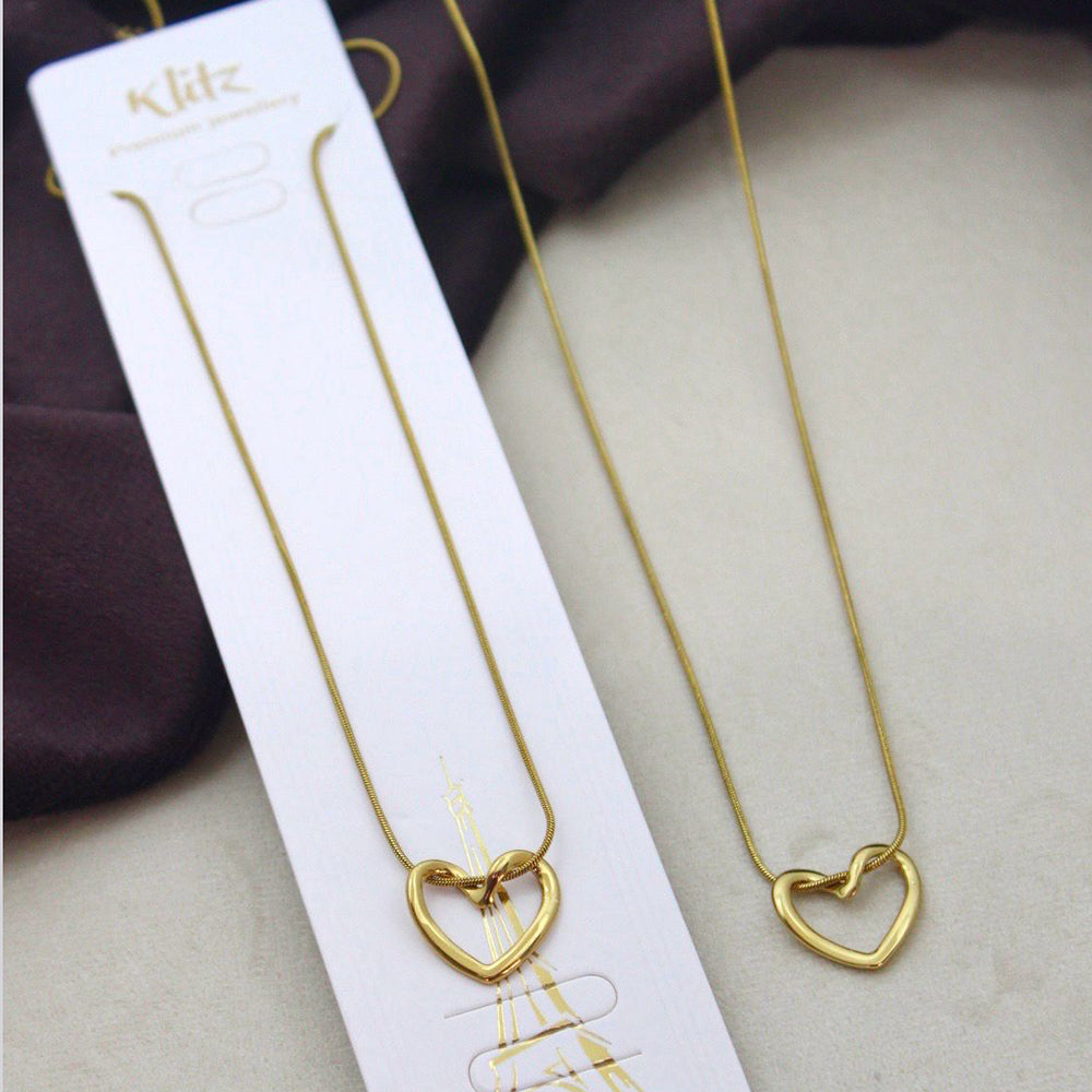 Klitz Premium Stainless Steel Promise Chain Necklace 
