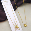 Klitz Stunning Gold Plated Austrian Stone Chain Pendant