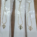 Urthn Premium Stainless Steel Crystal Stone Chain Necklace