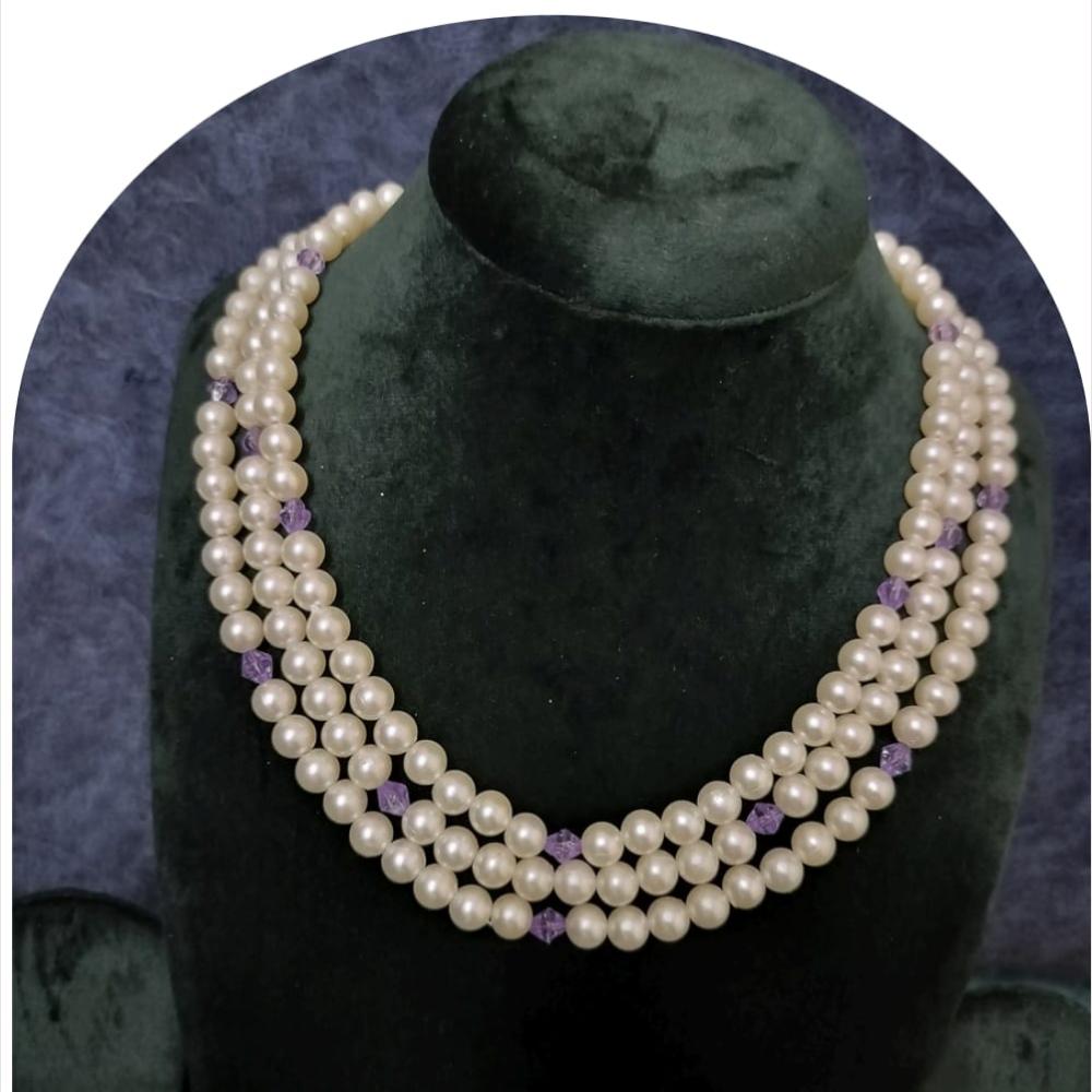 Dhirish International Classic Pearl Jewellery Necklace