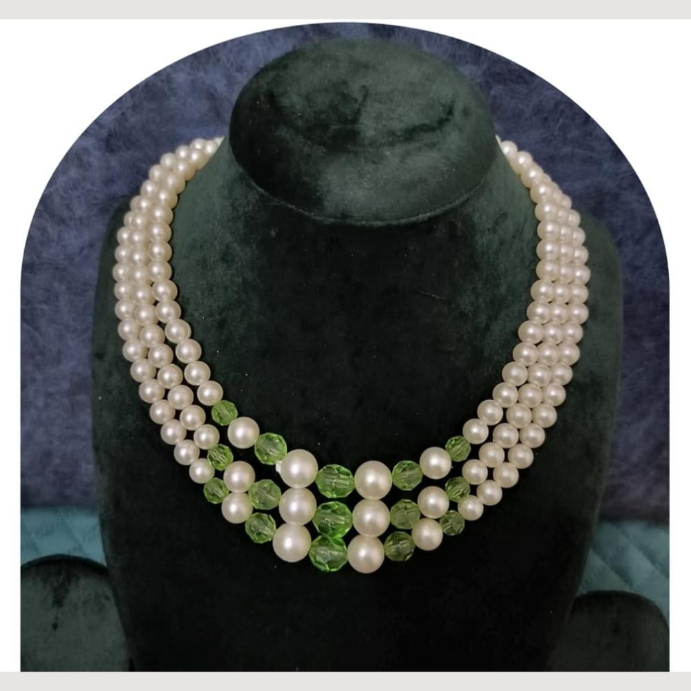 Dhirish International Classic Pearl Jewellery Necklace