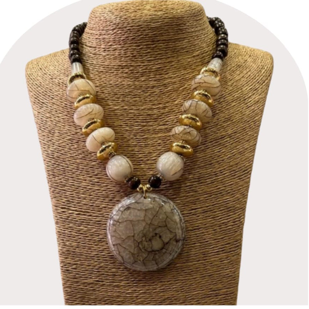 Dhirish International Elegant Fancy Beads Necklace Set