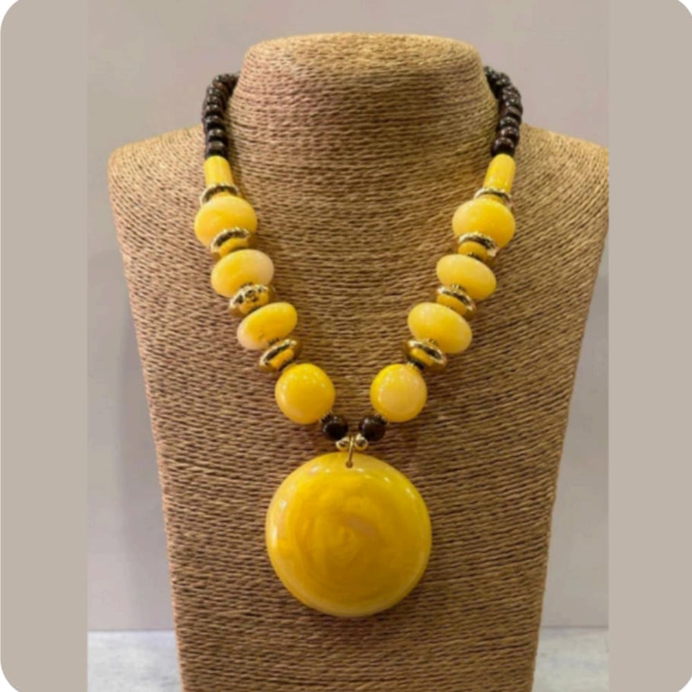 Dhirish International Elegant Fancy Beads Necklace Set