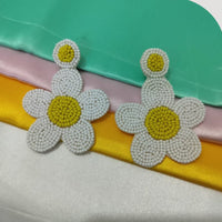 Dhrish International Vibrant Handmade Flower Desing Dangler Earrings