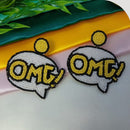 Dhrish International Handmade Multi-Color OMG Statement Dangler Earrings