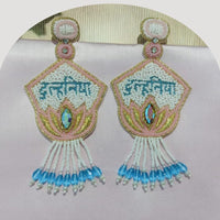 Dhrish International Vibrant Handmade Multi Color Dangler Earrings