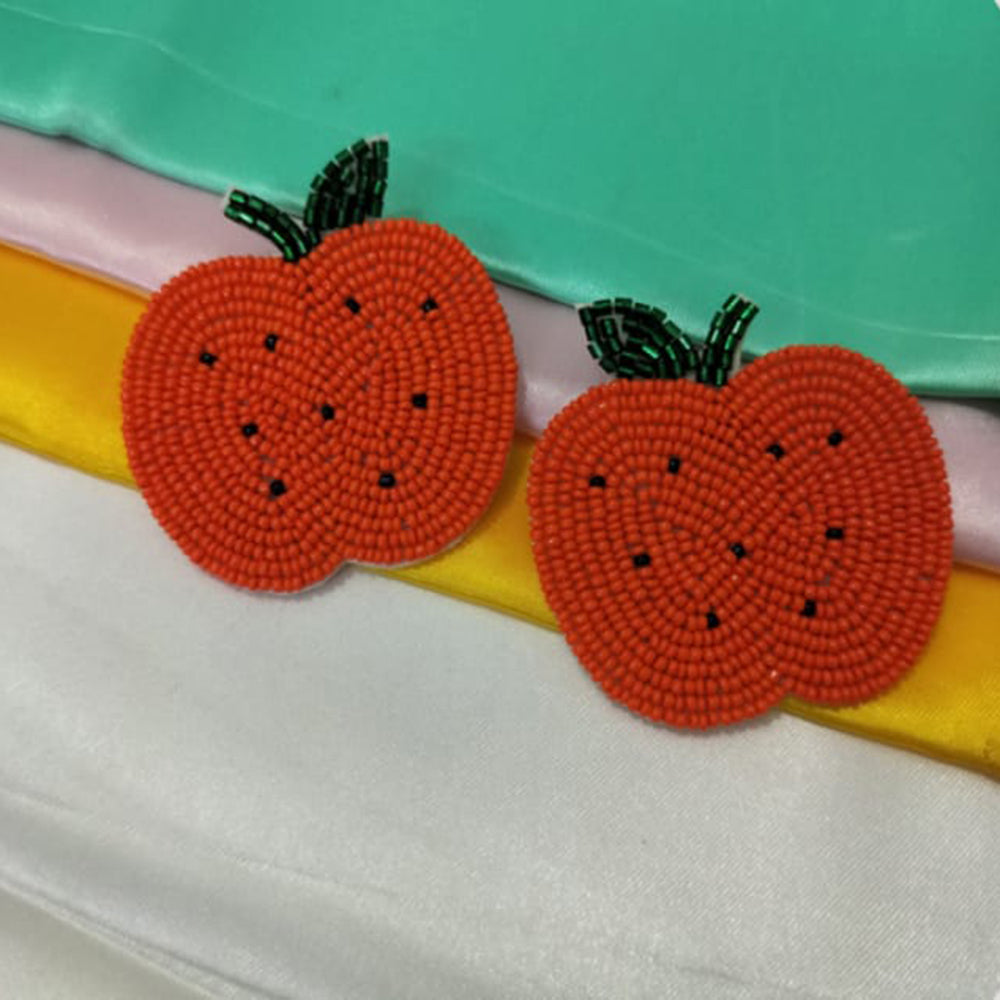 Dhrish International Trendy Apple Shape Multicolor Hanging Earrings