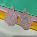 Dhrish International Trendy Apple Shape Multicolor Hanging Earrings