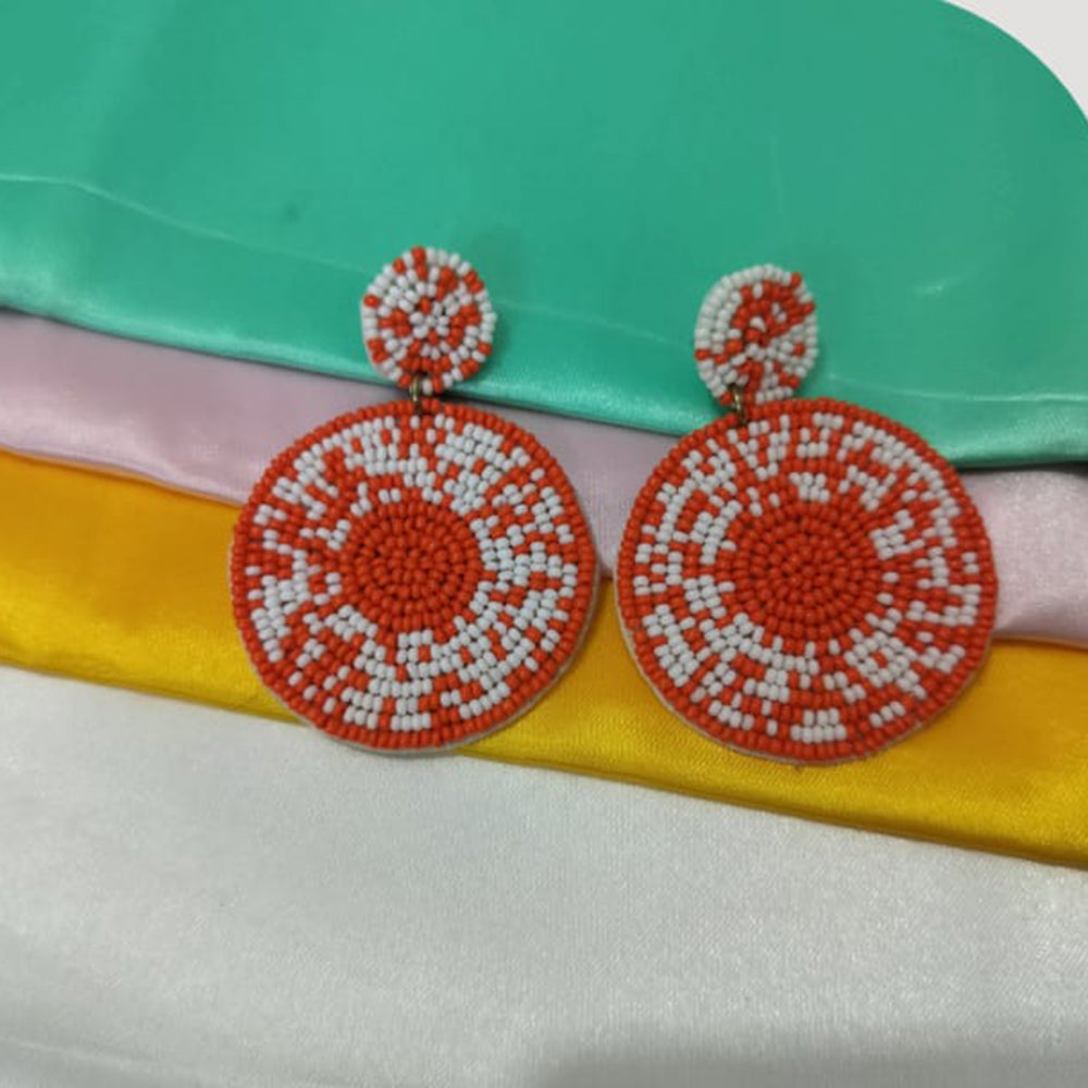 Dhrish International Vibrant Handmade Multi Color Dangler Earrings