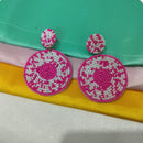 Dhrish International Vibrant Handmade Multi Color Dangler Earrings