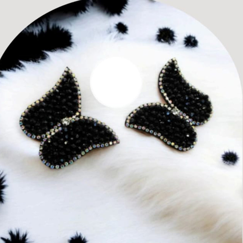 Dhrish International Vibrant Handmade Multi Color Butterfly Dangler Earrings