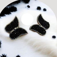 Dhrish International Vibrant Handmade Multi Color Butterfly Dangler Earrings