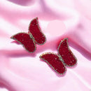 Dhrish International Vibrant Handmade Multi Color Butterfly Dangler Earrings