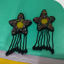 Dhrish International Vibrant Handmade Multi Color Dangler Earrings