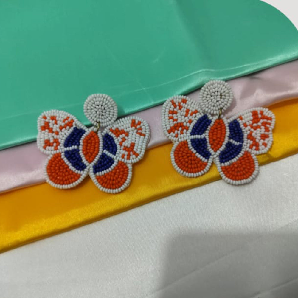 Dhrish International Vibrant Handmade Multi Color Dangler Earrings