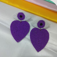 Dhrish International Vibrant Handmade Multi Color Dangler Earrings