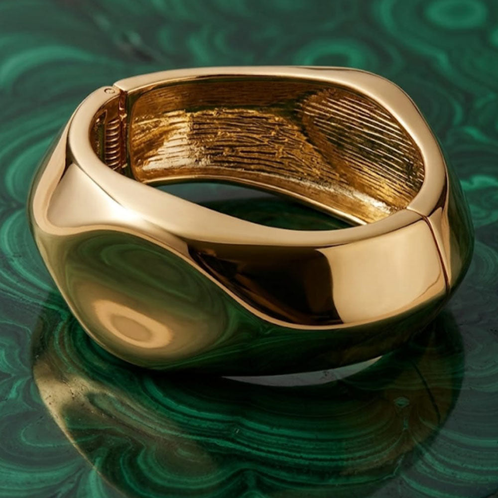 Dhirish International Designer Gold Finish Openable  Bracelet