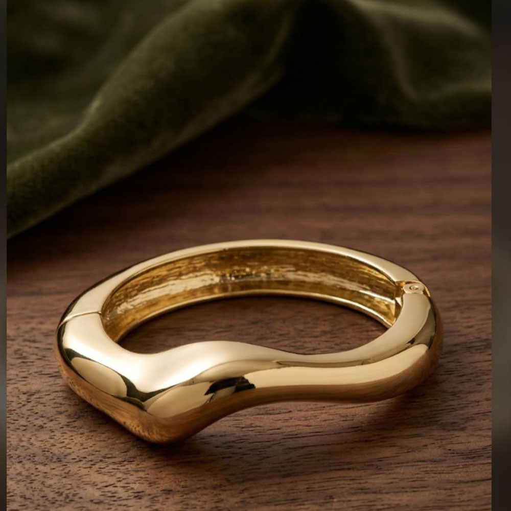 Dhirish International Designer Gold Finish Openable  Bracelet
