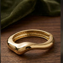 Dhirish International Designer Gold Finish Openable Bangle Bracelet 